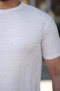 Erkek Ağaç Kabuğu Desenli Kısa Kollu T-shirt resmi